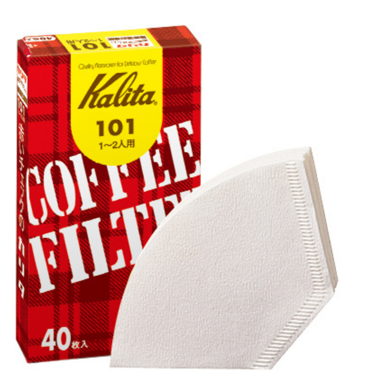 Kalita　コーヒーフィルター 101濾紙 ホワイト(40枚入)