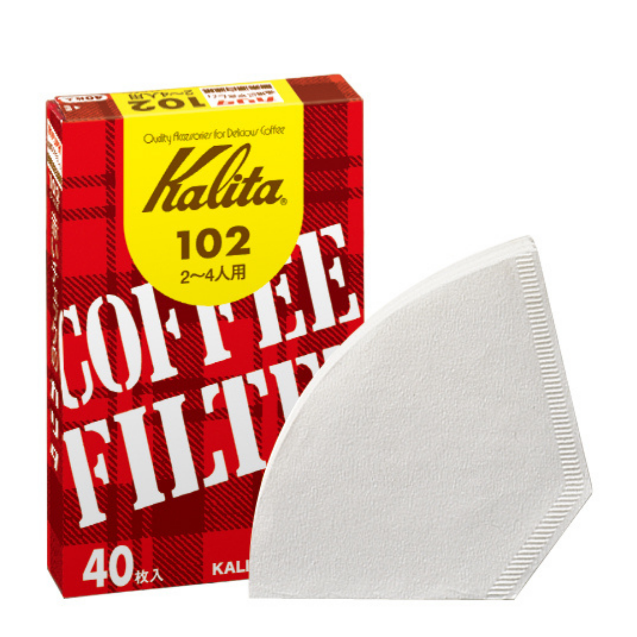 Kalita　コーヒーフィルター 102濾紙 ホワイト(40枚入)